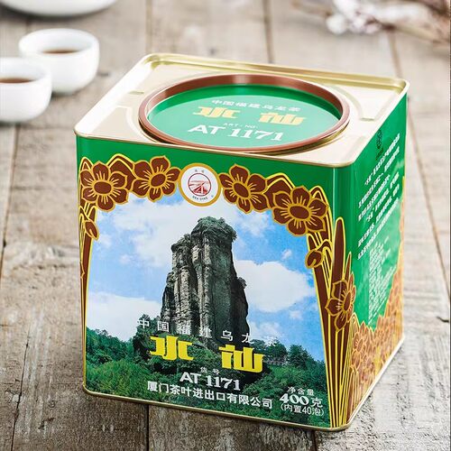 海堤AT1171水仙岩茶400克/40泡中茶福建乌龙茶浓香足火型小泡罐装