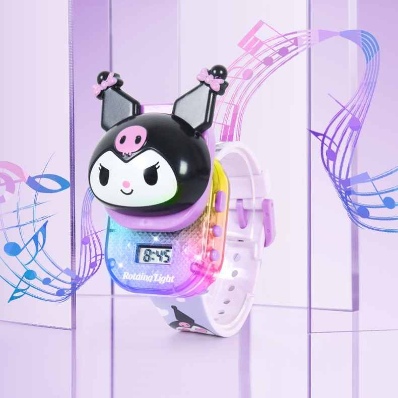酷洛米手表翻盖发光音乐玩具