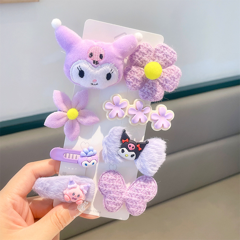 库洛米儿童发饰毛绒发夹