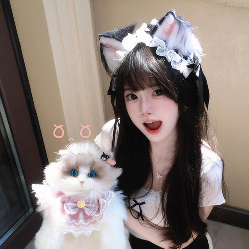 仿真兽耳猫咪发带洛丽塔