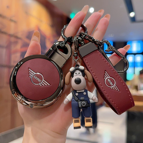 合金真皮高端轻奢宝马mini钥匙套