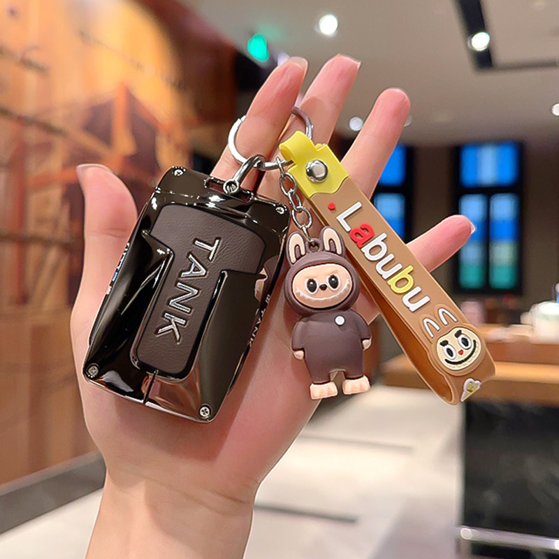 坦克300钥匙套24/25款400专用500hi4t三百700全包金属改装车壳扣