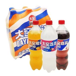 大窑汽水嘉宾果味橙汁荔枝味凤梨味碳酸饮料宴会饮料1.3L/大瓶装