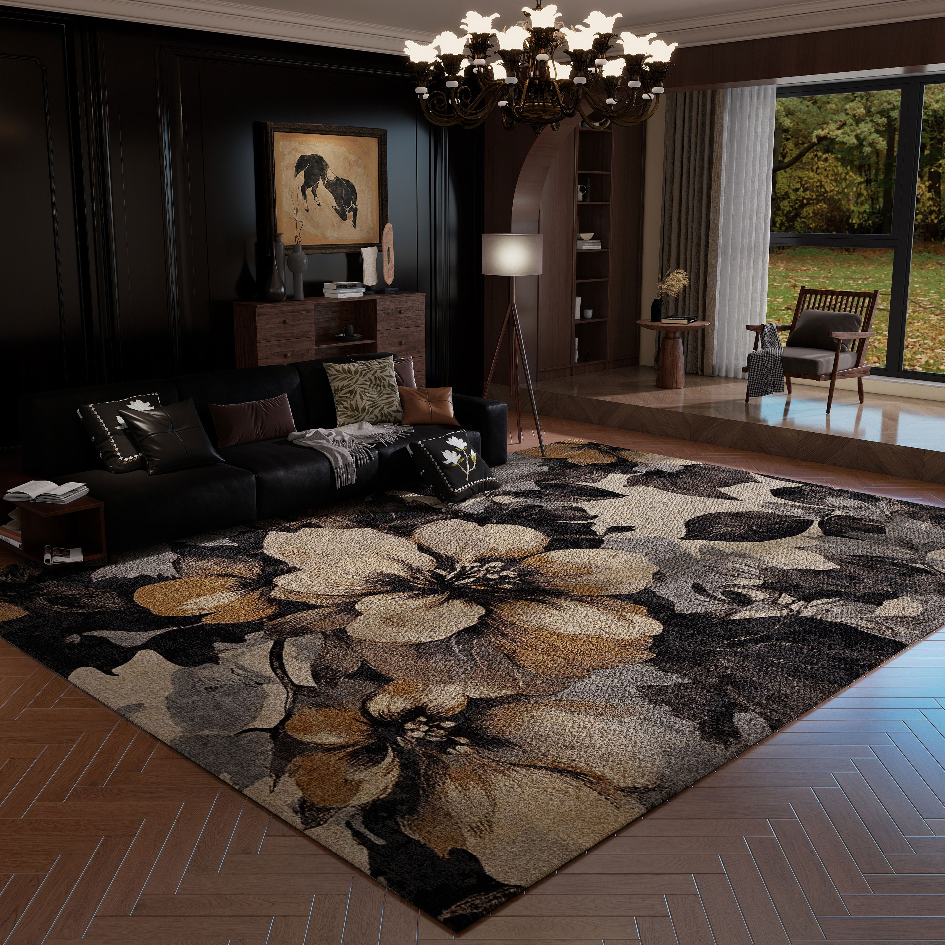 法式復古地毯客廳2025新款可定制