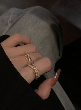 指环高级感戒指ins微镶锆石ins