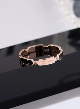 戒指轻奢钛钢日式轻奢