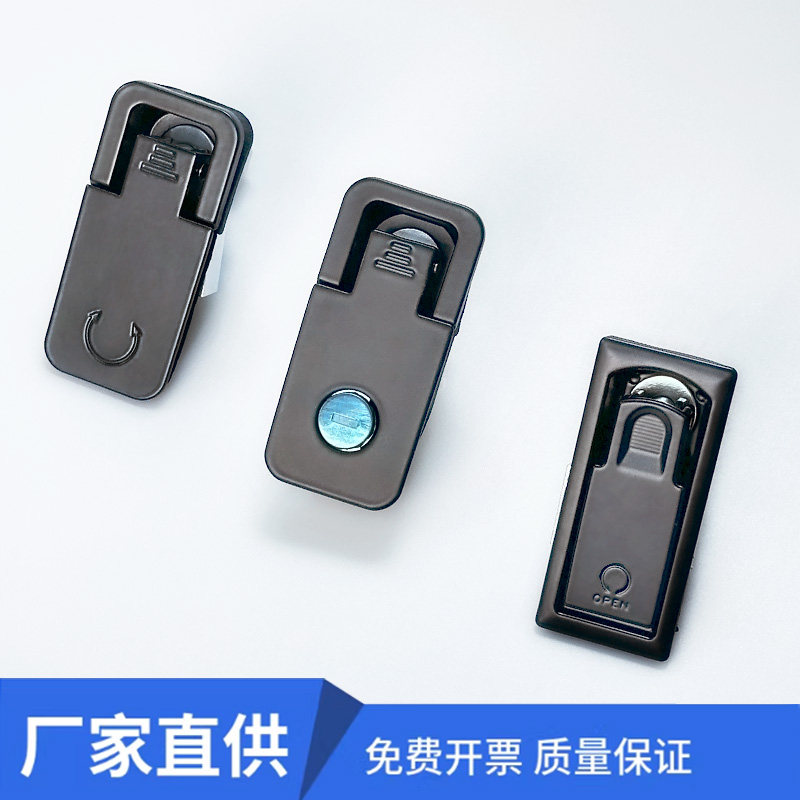MS726-2平面锁配电箱MS106机柜门锁可调节压缩式门锁黑色MS726-1图片