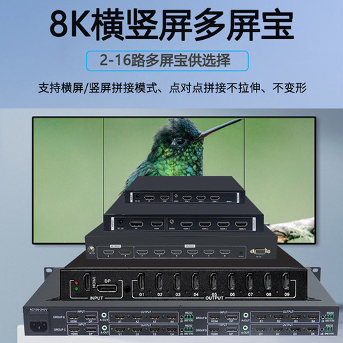 8K二三四六八九多屏宝点对点拼接