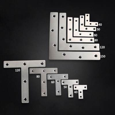 不锈钢角码90度直角支架固定器L型三角铁T型铁片家具连接五金配件
