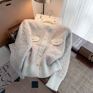 江夏臻品汇小香风毛衣外套女秋冬时尚开衫长袖百搭洋气气质打底