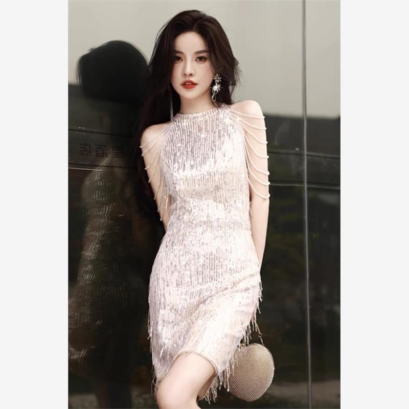 晚礼服女高级感宴会气质轻奢小众高端小个子短款生日party派对裙