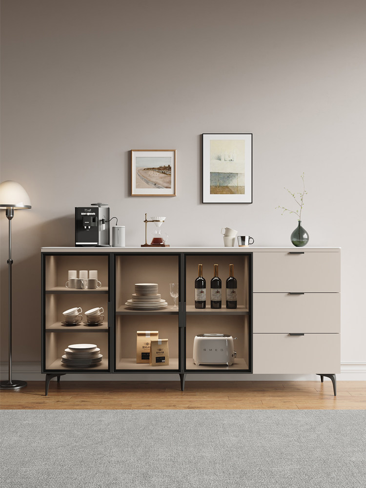 实木石板餐具柜壁挂式家庭储物柜沙发隔断橱柜厨房现代极简风格定,住宅家具,餐边柜,淘宝优惠券,粉丝福利购,淘宝优惠卷