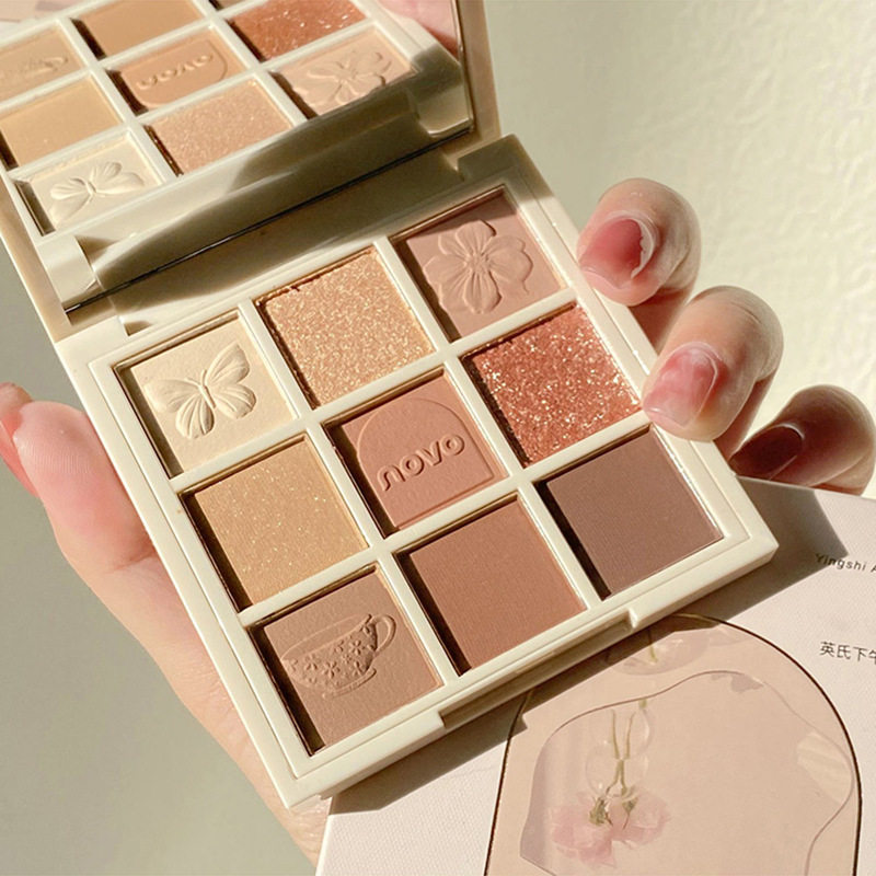 完美新品推荐九色眼影盘2025新款大地色小众品牌奶茶大地色初学者