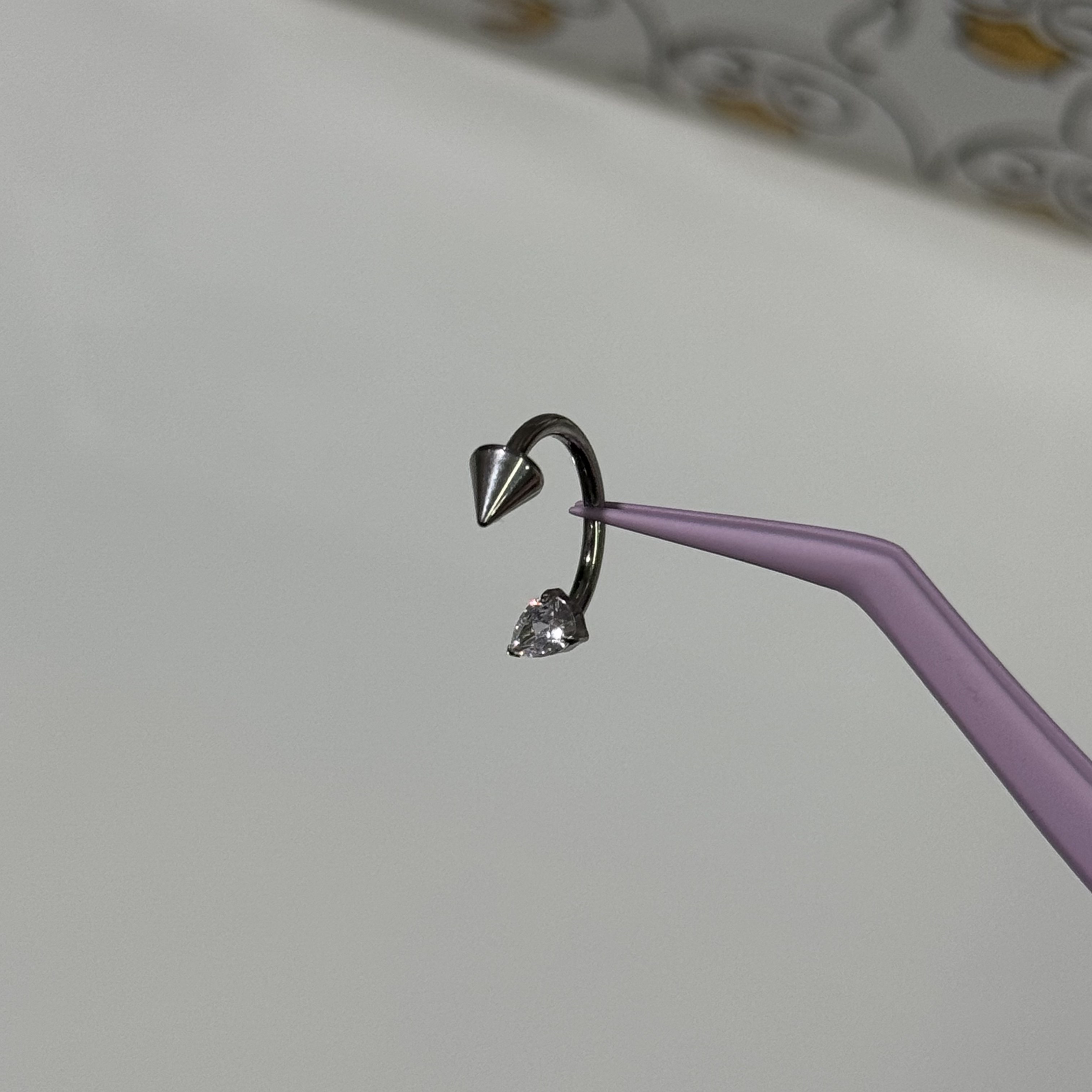 唇环钛合金马蹄环耳骨环耳环M0.9牙口内螺旋CZQY 10097,饰品/流行首饰/时尚饰品新,唇环/唇钉,淘宝优惠券,粉丝福利购,淘宝优惠卷