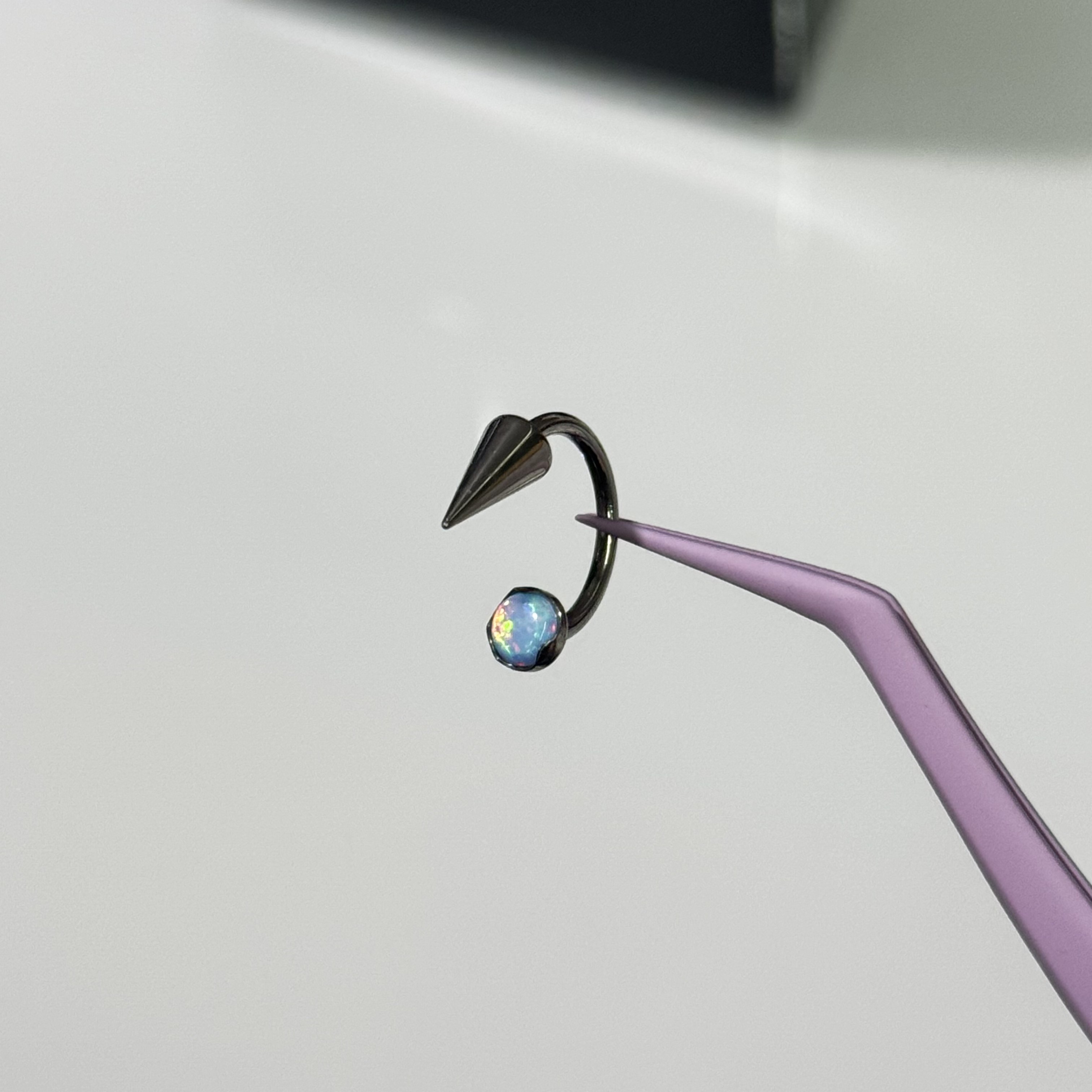 唇环钛合金马蹄环耳骨环耳环M0.9牙口内螺旋CZQY 100147,饰品/流行首饰/时尚饰品新,唇环/唇钉,淘宝优惠券,粉丝福利购,淘宝优惠卷