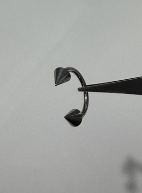 唇环钛合金M0.9牙口内螺旋CZQY 10036