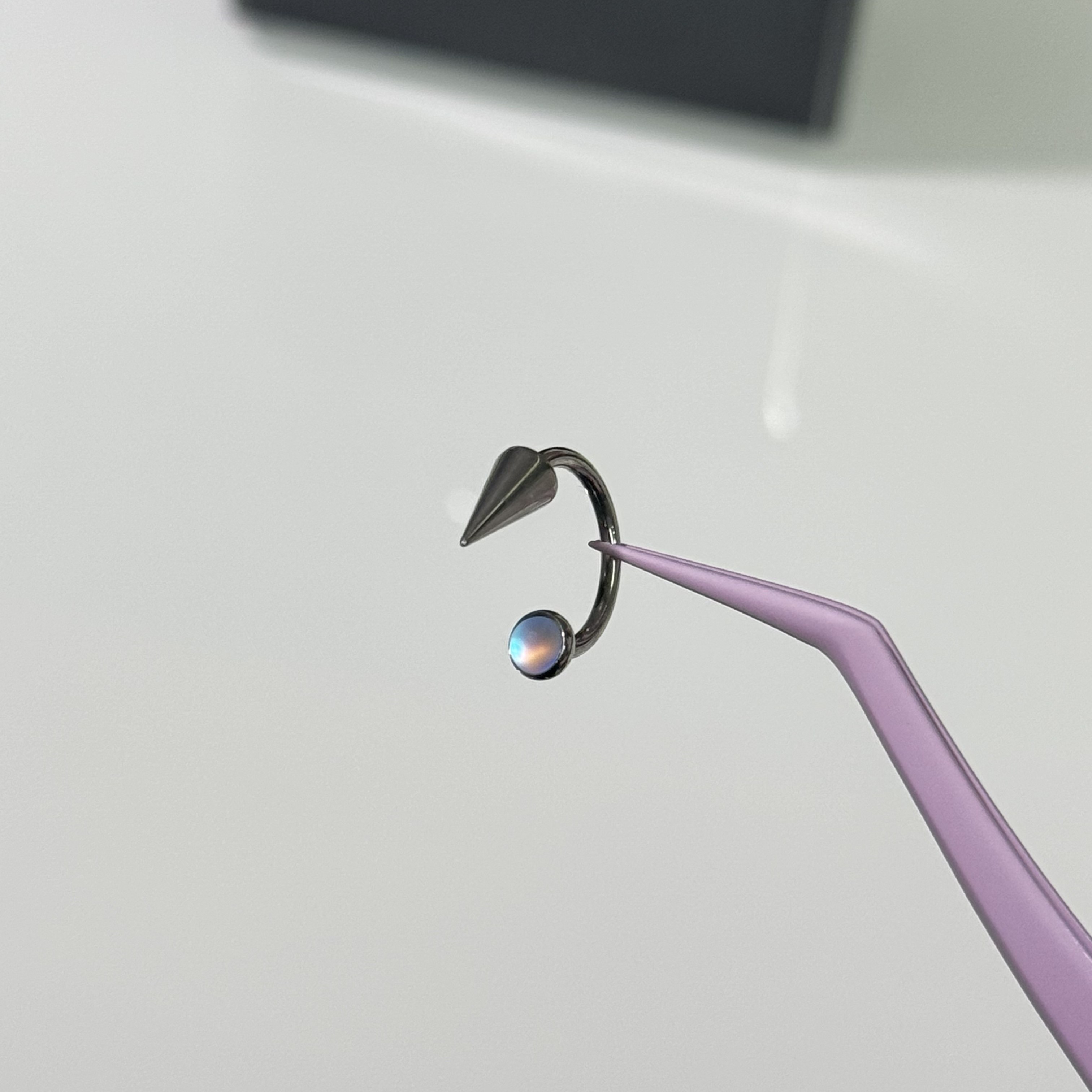 唇环钛合金马蹄环耳骨环耳环M0.9牙口内螺旋CZQY 100153,饰品/流行首饰/时尚饰品新,唇环/唇钉,淘宝优惠券,粉丝福利购,淘宝优惠卷