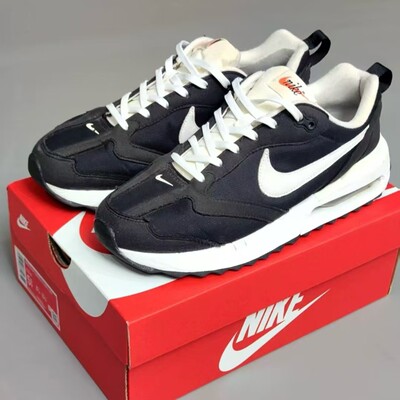 耐克Nike Air MaxDawn男女同款黑白色气垫缓震运动鞋dj3624-001