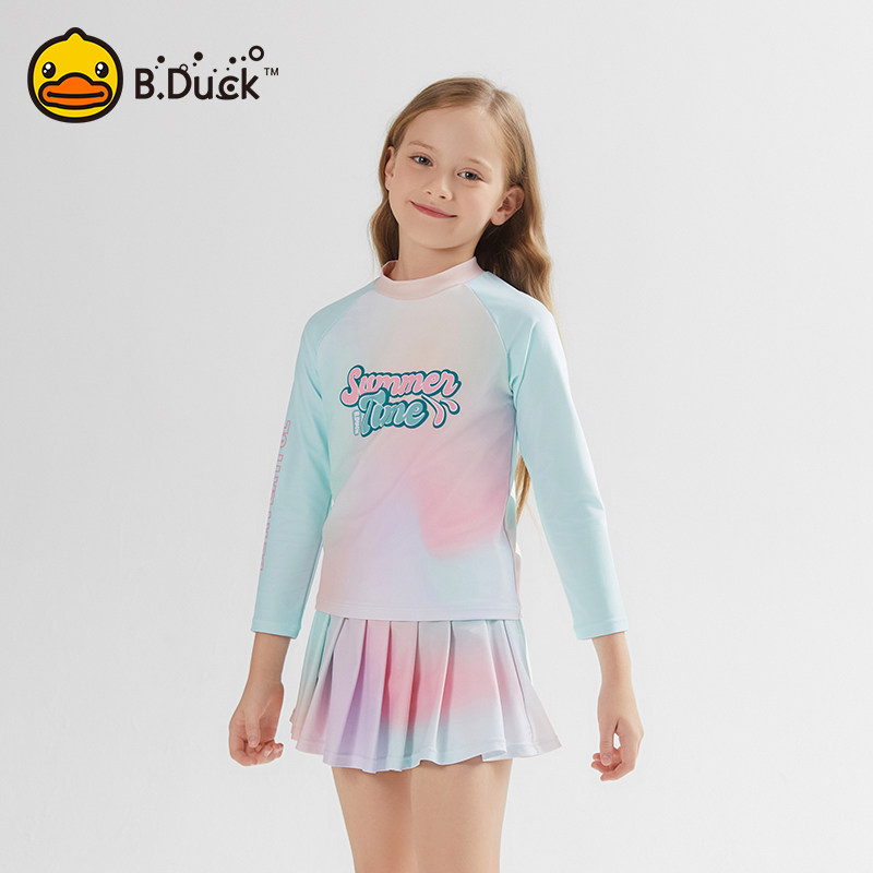 B.Duck女童分体长袖保暖