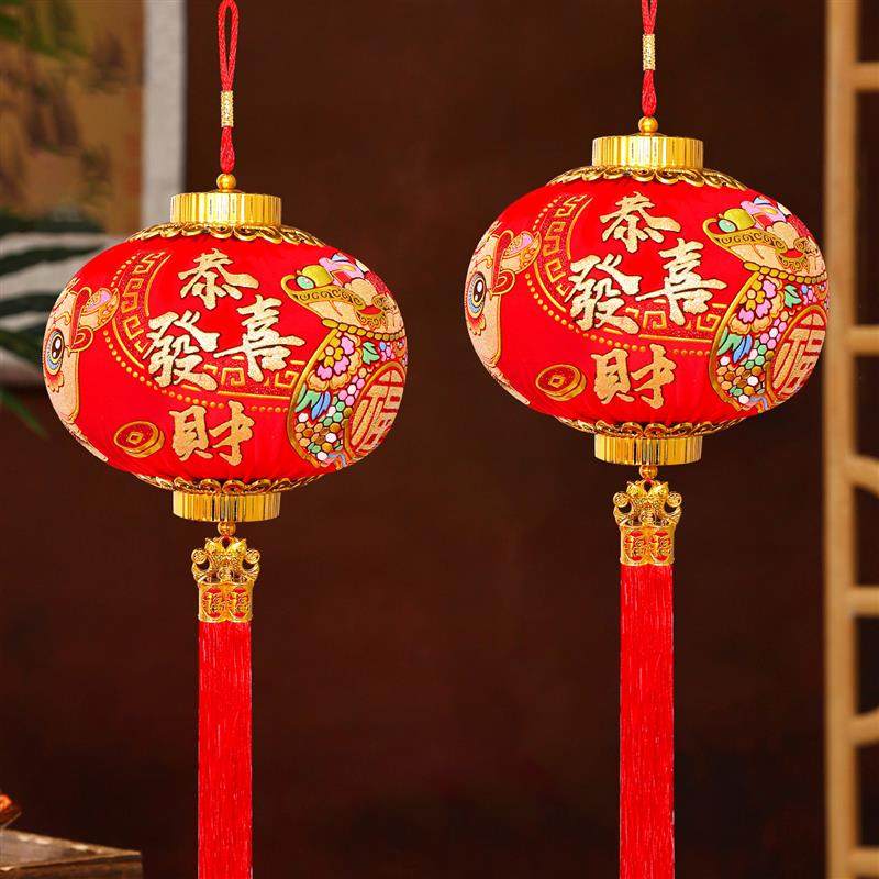 印花灯笼挂件大红灯笼植绒烫金灯笼球挂饰新年客厅入户门装饰,节庆用品/礼品,灯笼,淘宝优惠券,粉丝福利购,淘宝优惠卷