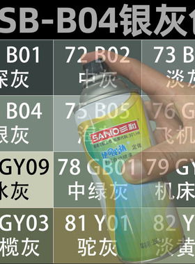 三和自动手摇自喷漆B04银灰色B03淡灰色B05海灰色补漆改色修补漆