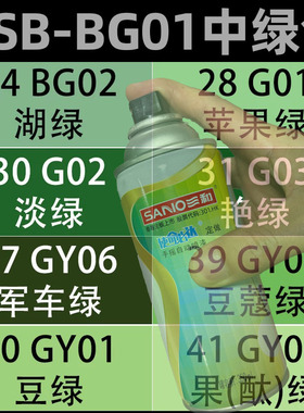 三和自喷漆BG01中绿色BG02/G01/G03/G05国标GSB手摇自动喷漆防锈