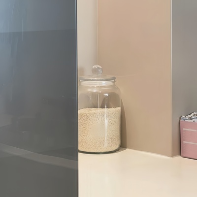 透明玻璃米桶，颜值实用双在线！