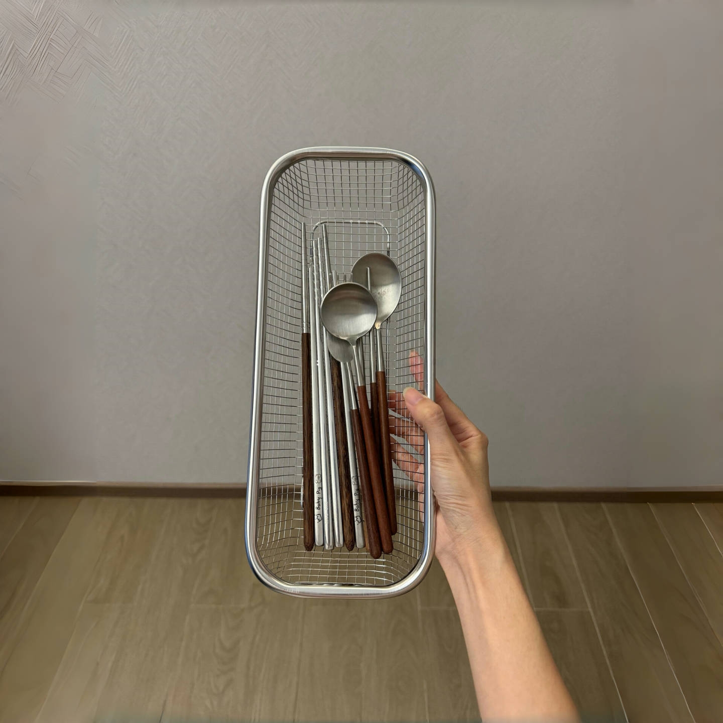我太满意这个不锈钢筷子沥水篮了