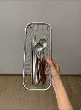 筷子沥水架家用厨房筷子勺子餐具收纳盒304不锈钢防霉沥水置物架