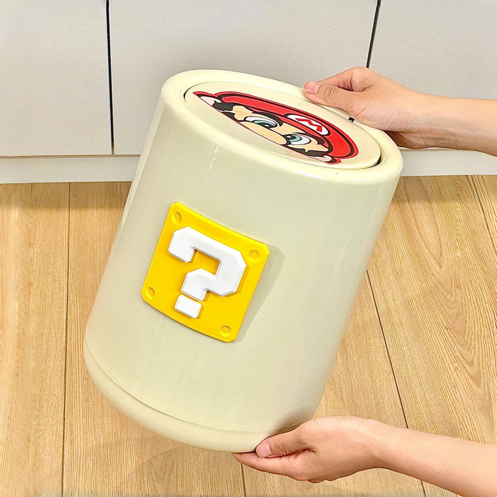 新家的100个快递|高颜值垃圾桶家用带盖子摇盖厨房卫生间厕所客厅