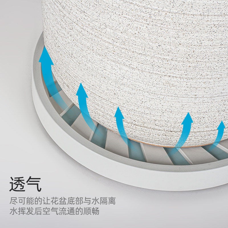 速发花盆托盘带轮高透气可移动盆栽底座滚轮向轮圆形塑料盆托不卡