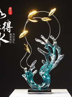 速发抽件艺术摆象轻奢高档视关客厅酒柜电玄柜高级感乔迁新居软装