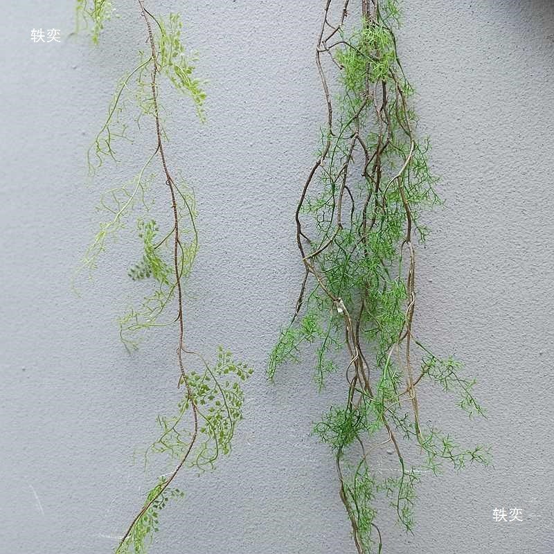 速发水草料骨芒假绿植物藤条空调管道缠绕藤蔓装黑塑饰花吊顶壁挂