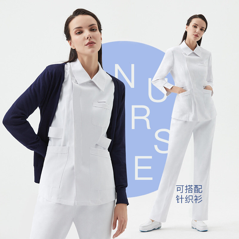 高货速发新款护士服长袖女刷手服洗手衣医院工作服套装毛衣外套开