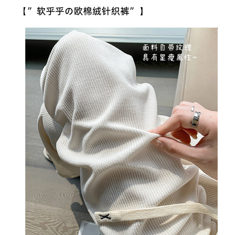 高货速发休闲裤女夏季薄款高腰阔腿裤加长直筒裤斜纹百搭青年裤子