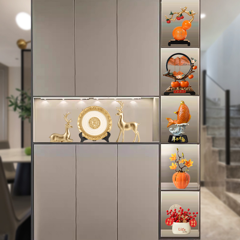 速发新房酒柜装饰品摆件家迁发财玄客厅鹿关电视柜工艺礼品摆饰乔