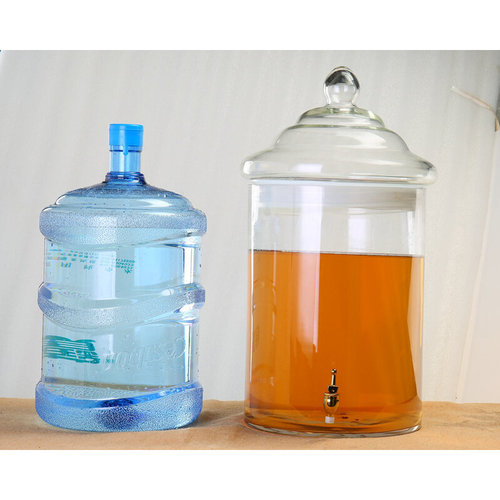现货速发RKT4直筒玻璃泡酒瓶酒罐直身特大号泡酒缸宽30cm40斤50斤