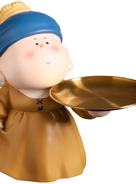 速发月半艺新家托盘玄关进门入户门口收纳摆饰鞋架装件品术年礼物