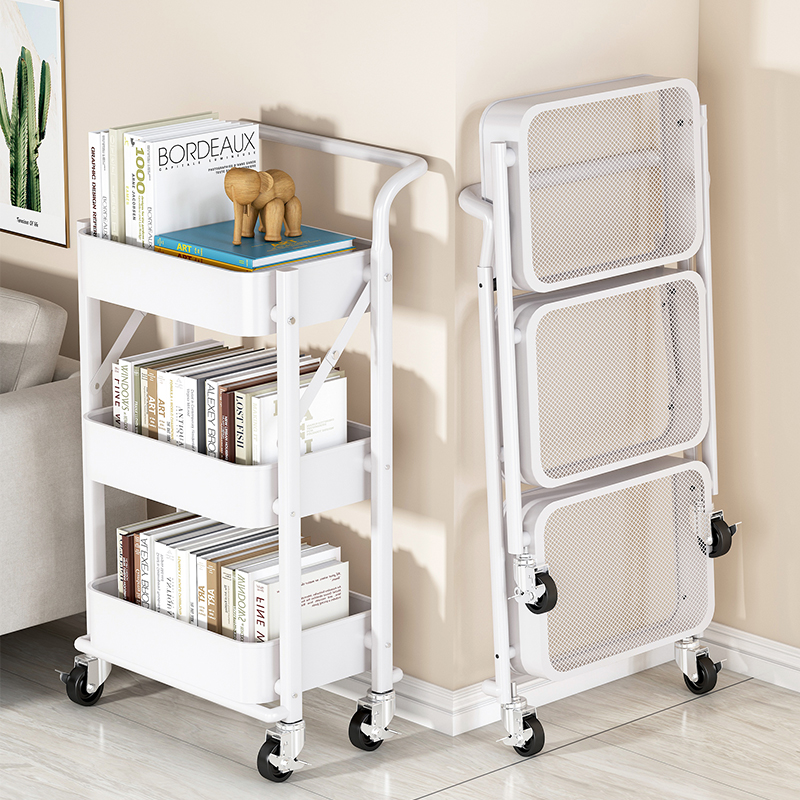 速发婴儿用品置物架小推动宝物收纳柜喂养台新生儿移车玩具置宝架