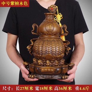 速发招财存钱件储芦摆罐葫存罐添福纳财聚财福禄中式 家居玄关床头