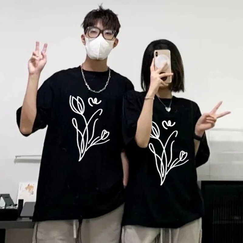 高货速发短袖t恤女宽松韩版ins潮2024春夏季新款中长款半袖上衣in