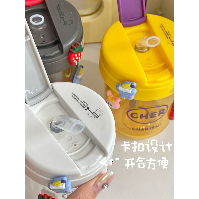 现货速发4TXN夏季咖啡杯便携式吸管水杯女生高颜值可爱迷你随手in