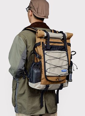 Mackar双肩包男大容量登山包电脑多功能户外露营包旅行背包女徒步