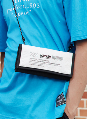 Mackar原创斜挎手机包男轻便休闲大学生时尚个性女卡包腋下横款