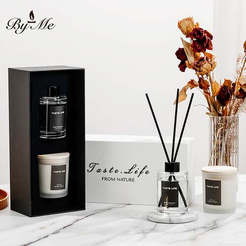 BYME大豆蜡香薰蜡烛礼盒套装taste life无火香氛伴手礼品生日礼物