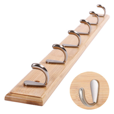 迦迦咔打孔楠竹挂衣钩