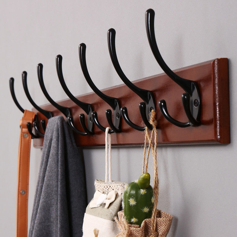 挂衣钩排钩多挂钩墙上壁挂挂衣架衣服墙壁门上衣帽架置物架玄关