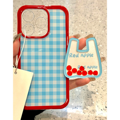 全机型蓝白格纹购物袋摇摇乐支架