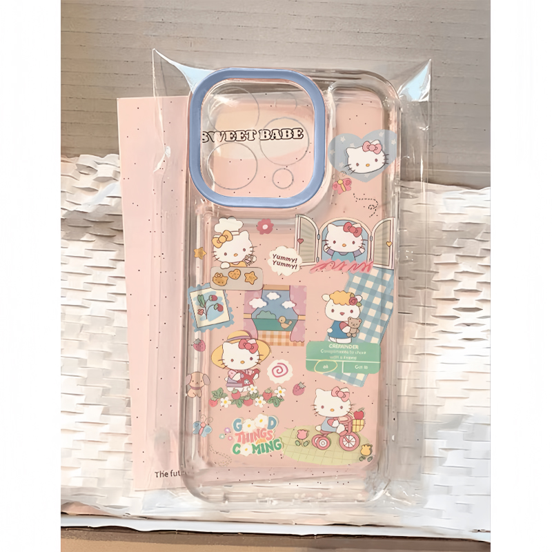 全机型春游凯蒂猫高级感硅胶软壳