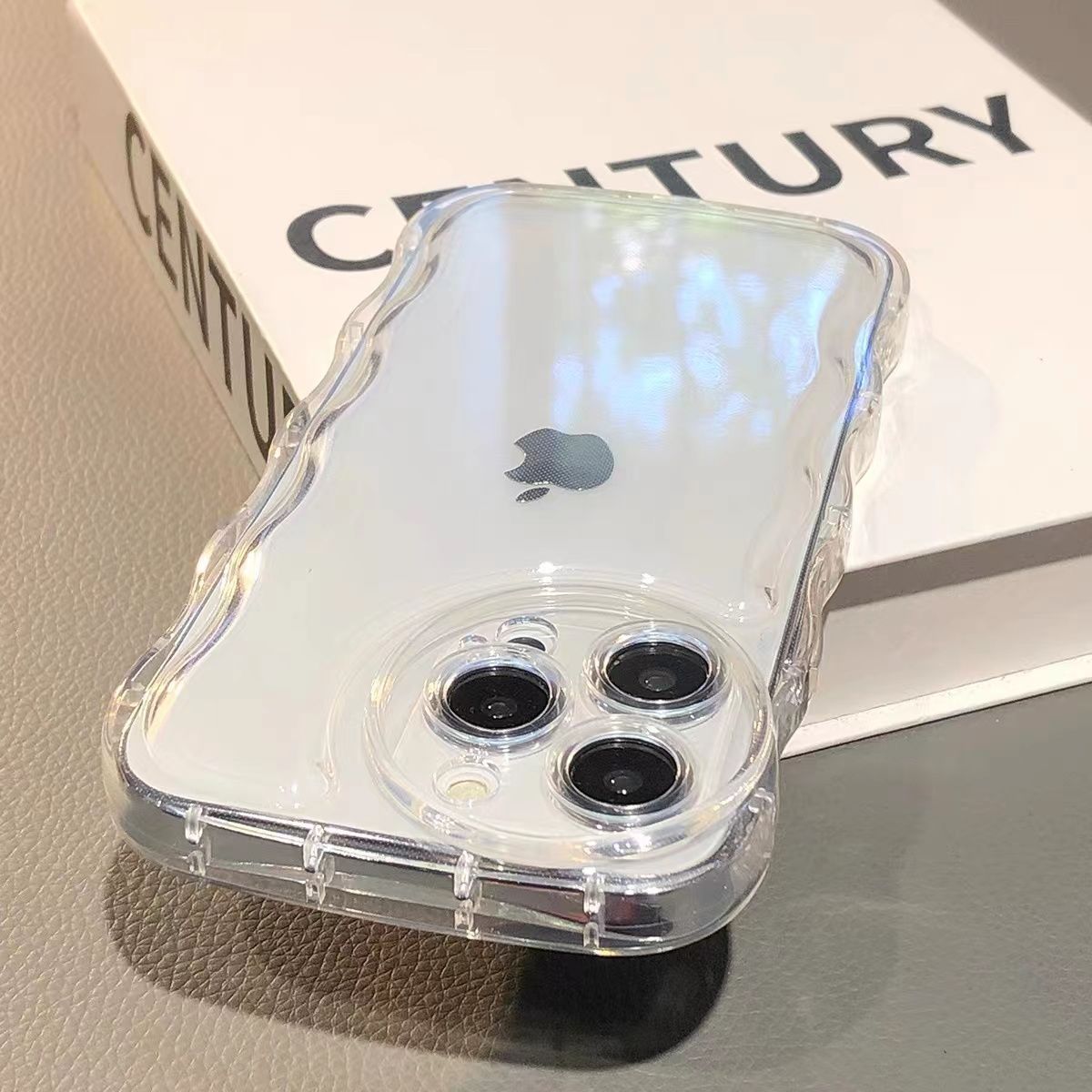 苹果13/14pro浪透明高级情侣款